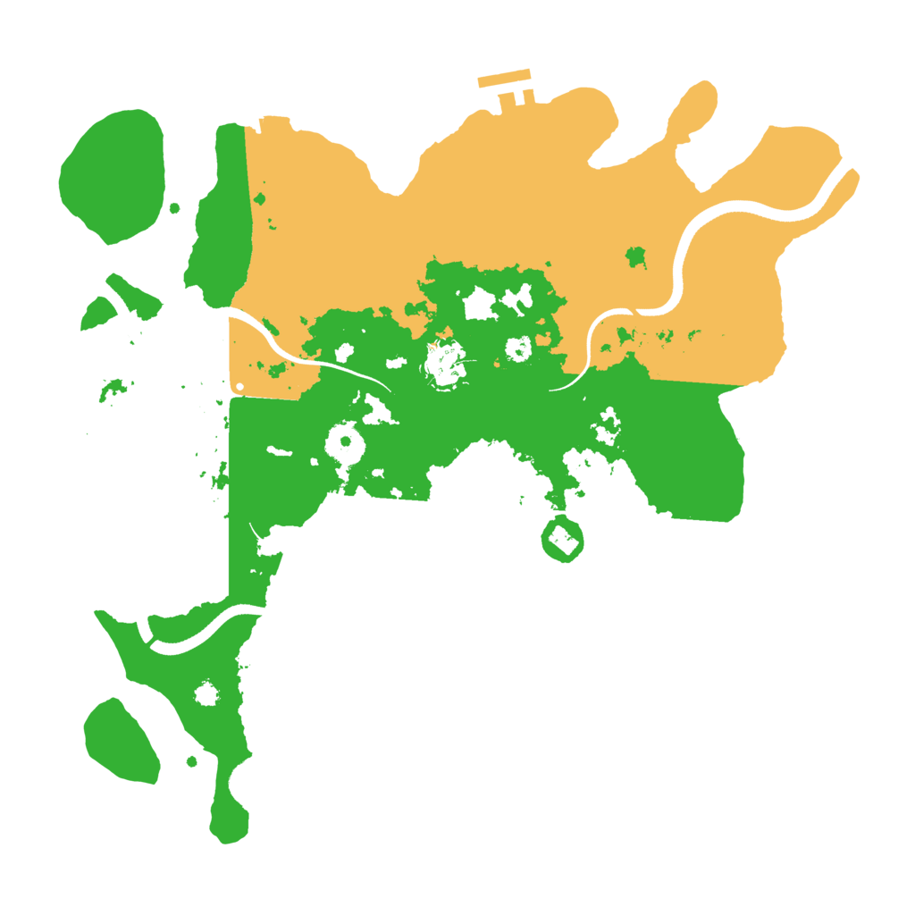 Biome Rust Map: Procedural Map, Size: 3500, Seed: 2116615312