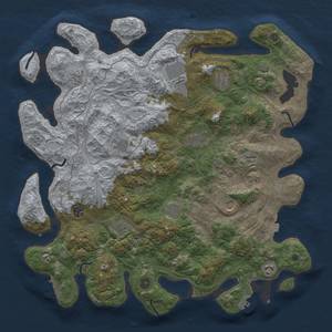 Thumbnail Rust Map: Procedural Map, Size: 4500, Seed: 746355219, 19 Monuments