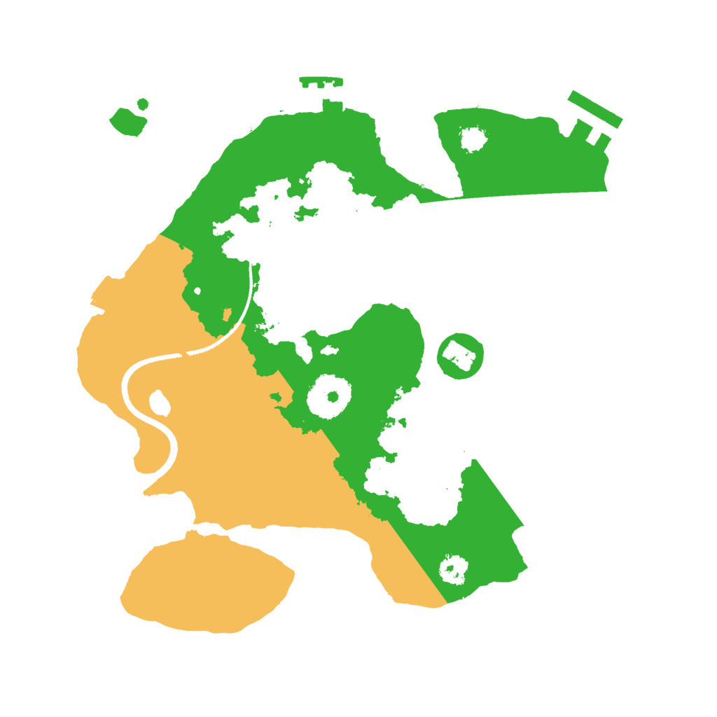 Biome Rust Map: Procedural Map, Size: 2500, Seed: 23456789