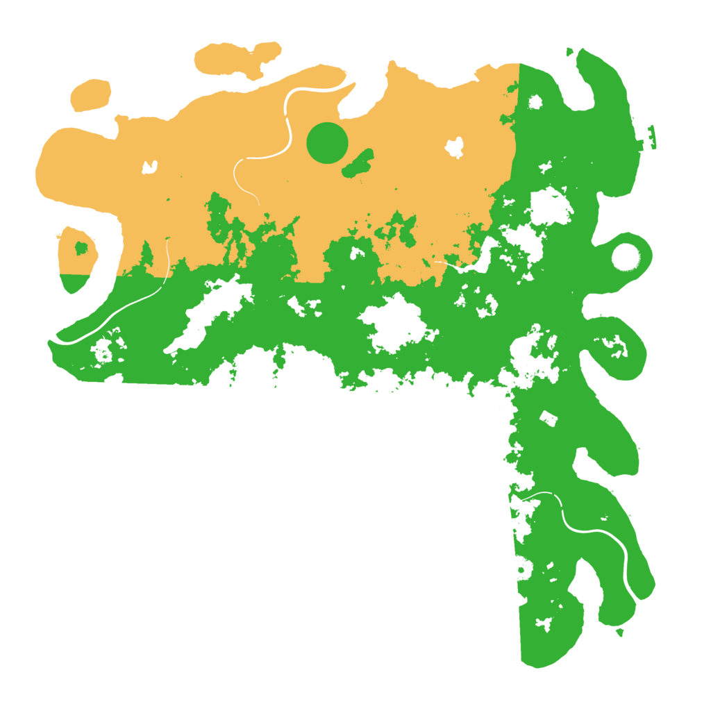 Biome Rust Map: Procedural Map, Size: 4500, Seed: 59387010