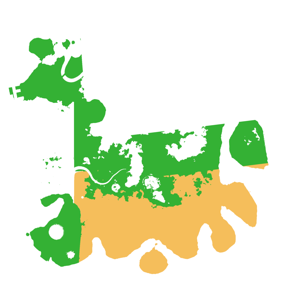 Biome Rust Map: Procedural Map, Size: 3500, Seed: 74332