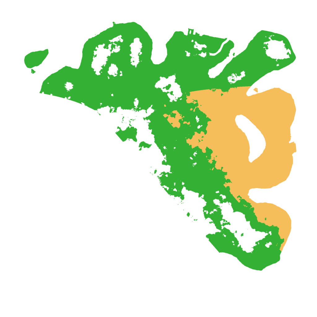 Biome Rust Map: Procedural Map, Size: 3500, Seed: 555488605