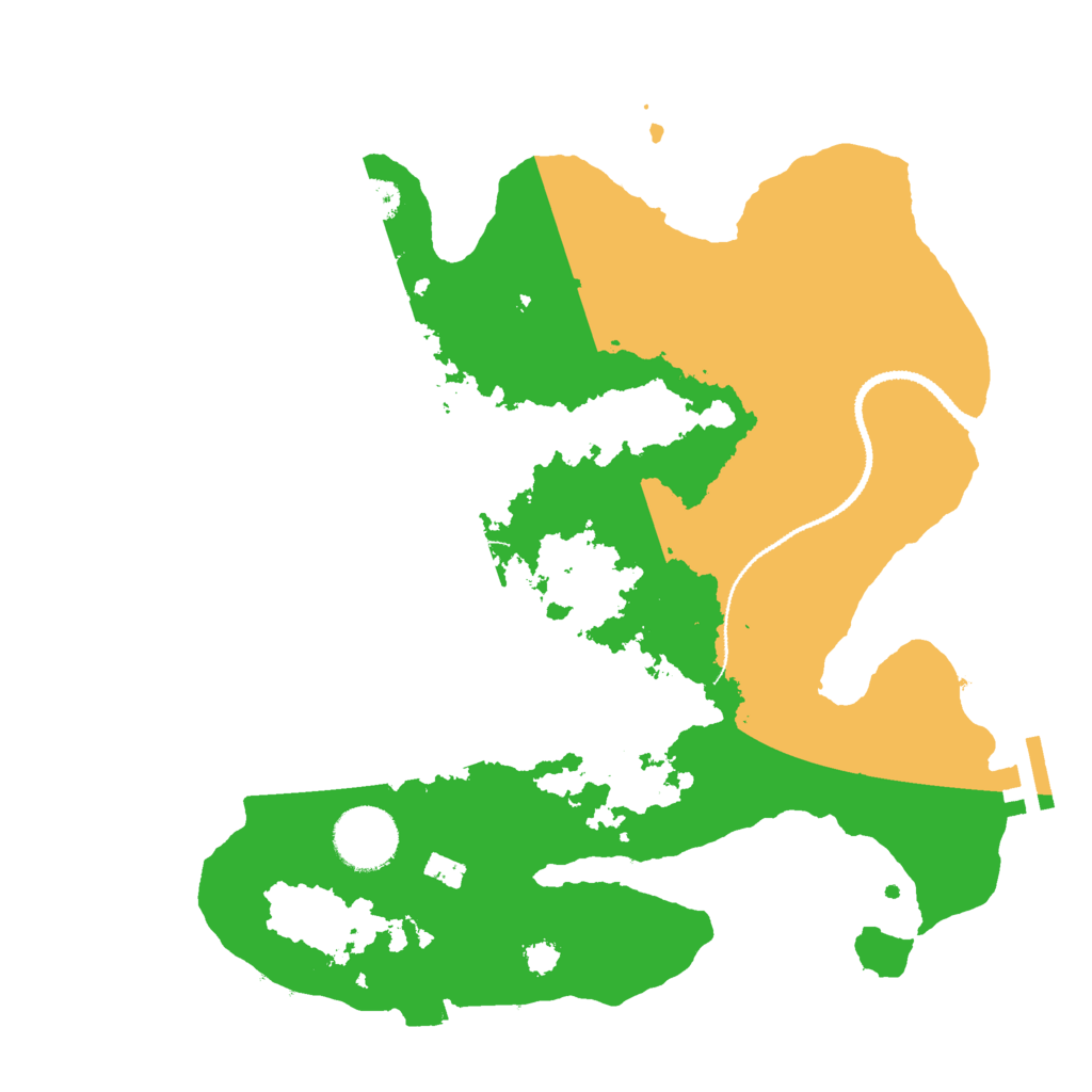 Biome Rust Map: Procedural Map, Size: 3000, Seed: 2084282799