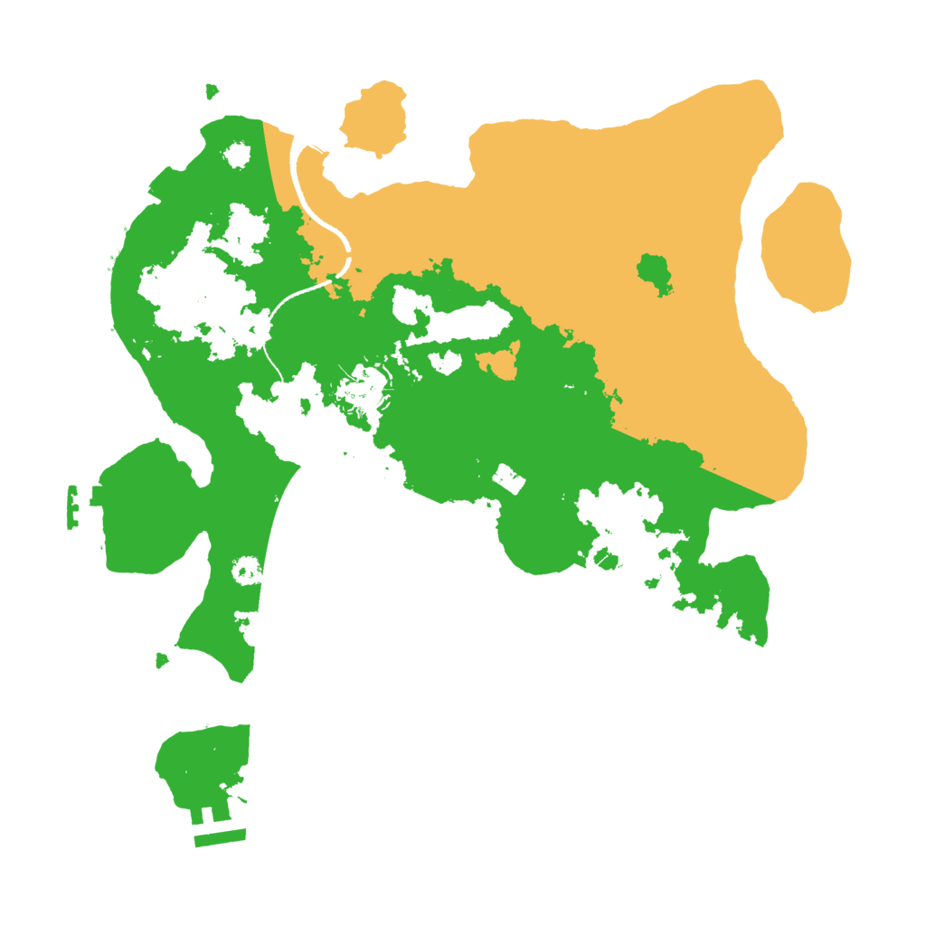 Biome Rust Map: Procedural Map, Size: 3200, Seed: 2028104716