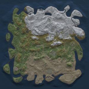 Thumbnail Rust Map: Procedural Map, Size: 4500, Seed: 156678094, 19 Monuments