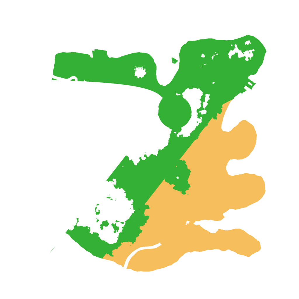 Biome Rust Map: Procedural Map, Size: 2400, Seed: 1425118982