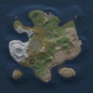 Thumbnail Rust Map: Procedural Map, Size: 2200, Seed: 25000, 7 Monuments