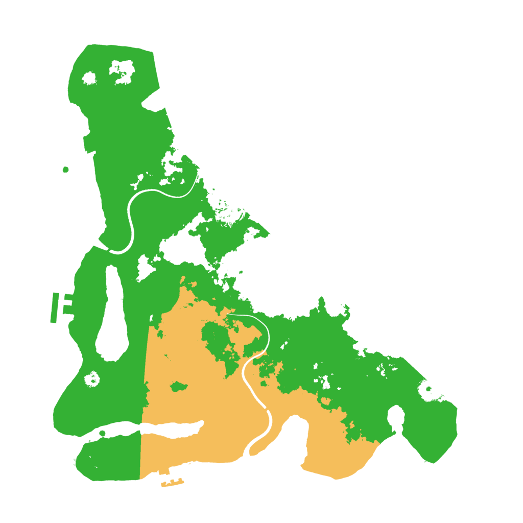 Biome Rust Map: Procedural Map, Size: 3500, Seed: 2110759520