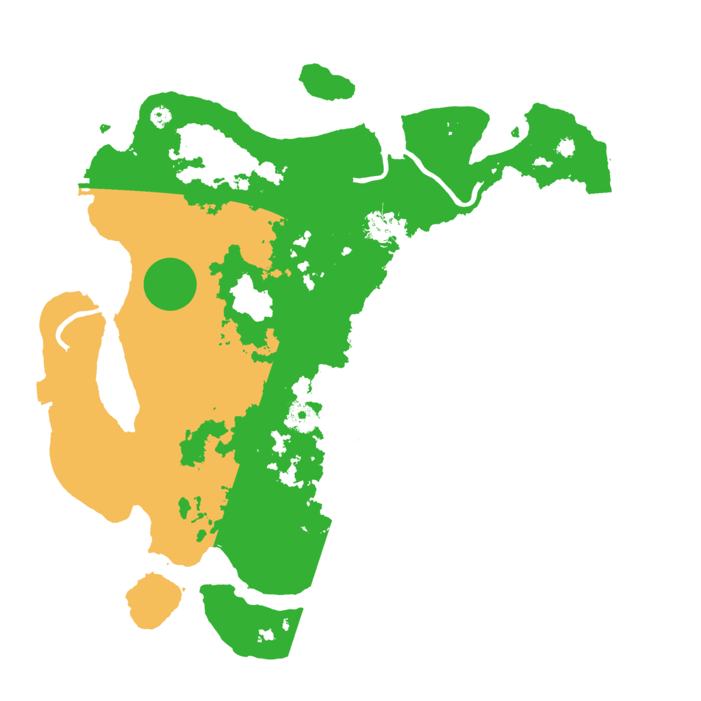 Biome Rust Map: Procedural Map, Size: 3500, Seed: 228199171