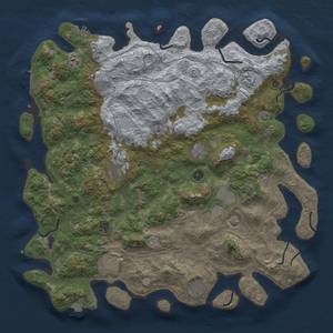 Thumbnail Rust Map: Procedural Map, Size: 4800, Seed: 166997485, 19 Monuments