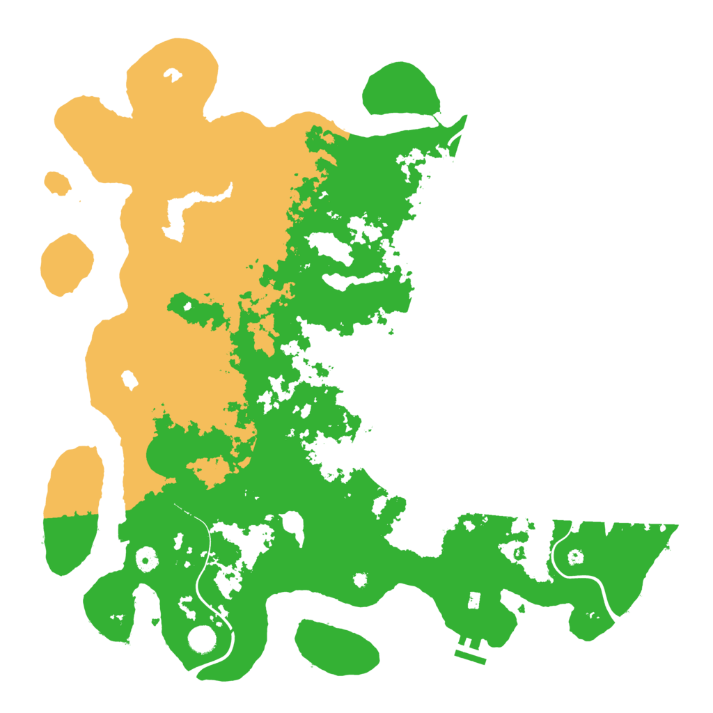 Biome Rust Map: Procedural Map, Size: 4500, Seed: 32021120