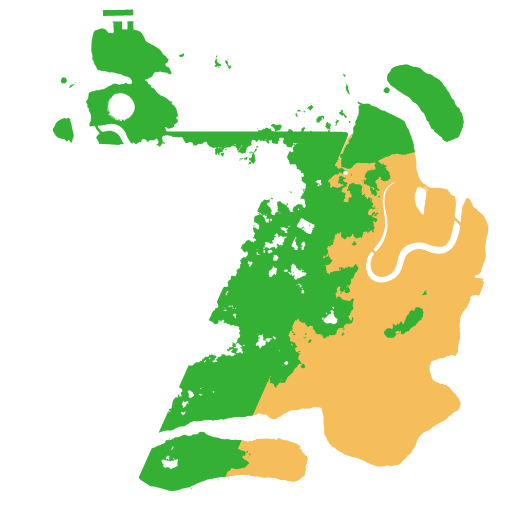 Biome Rust Map: Procedural Map, Size: 3500, Seed: 911086