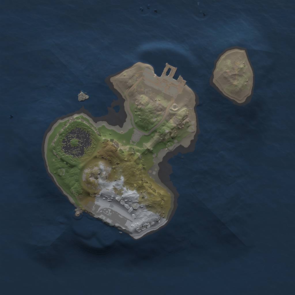 Rust Map: Procedural Map, Size: 1500, Seed: 648964136, 5 Monuments