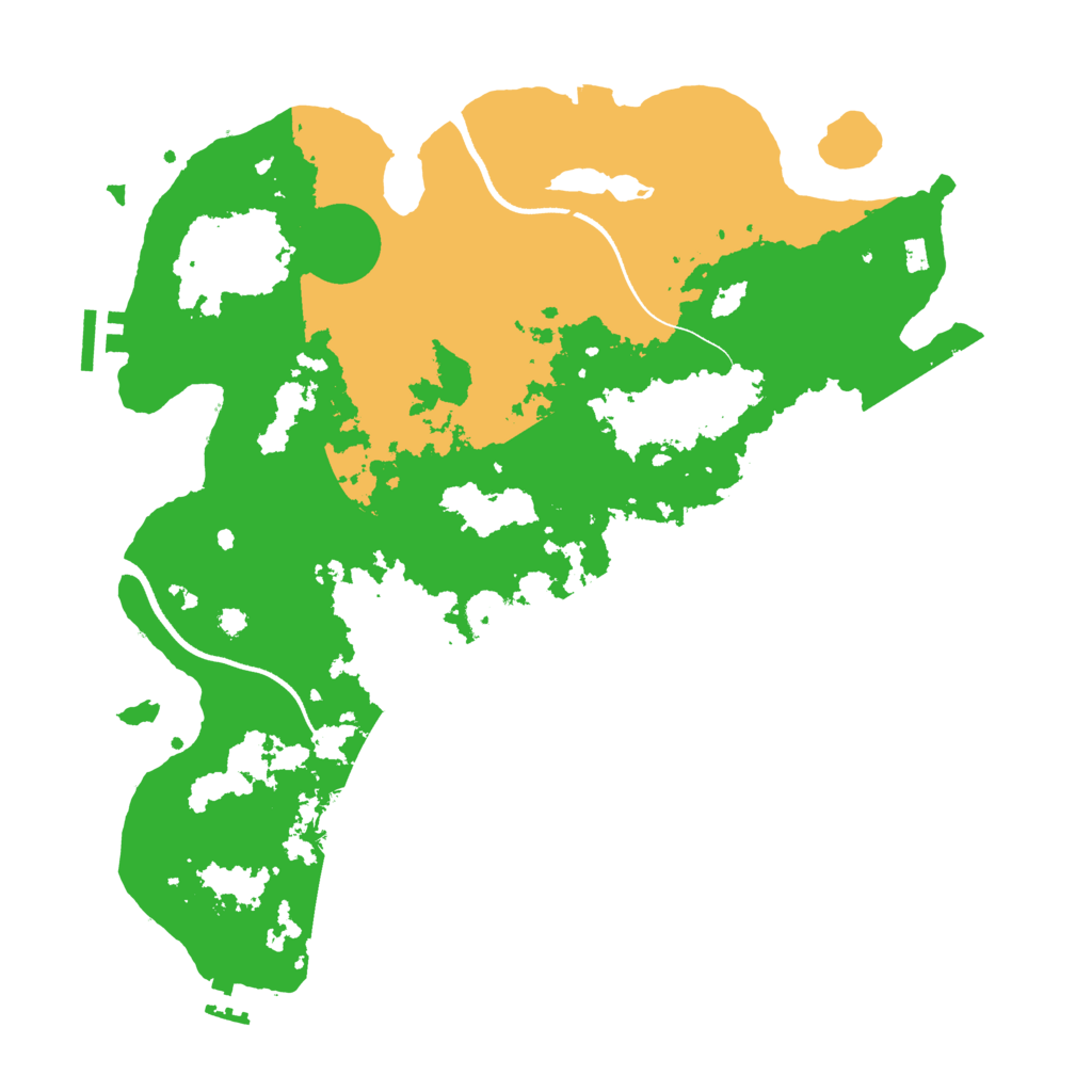 Biome Rust Map: Procedural Map, Size: 3600, Seed: 11811