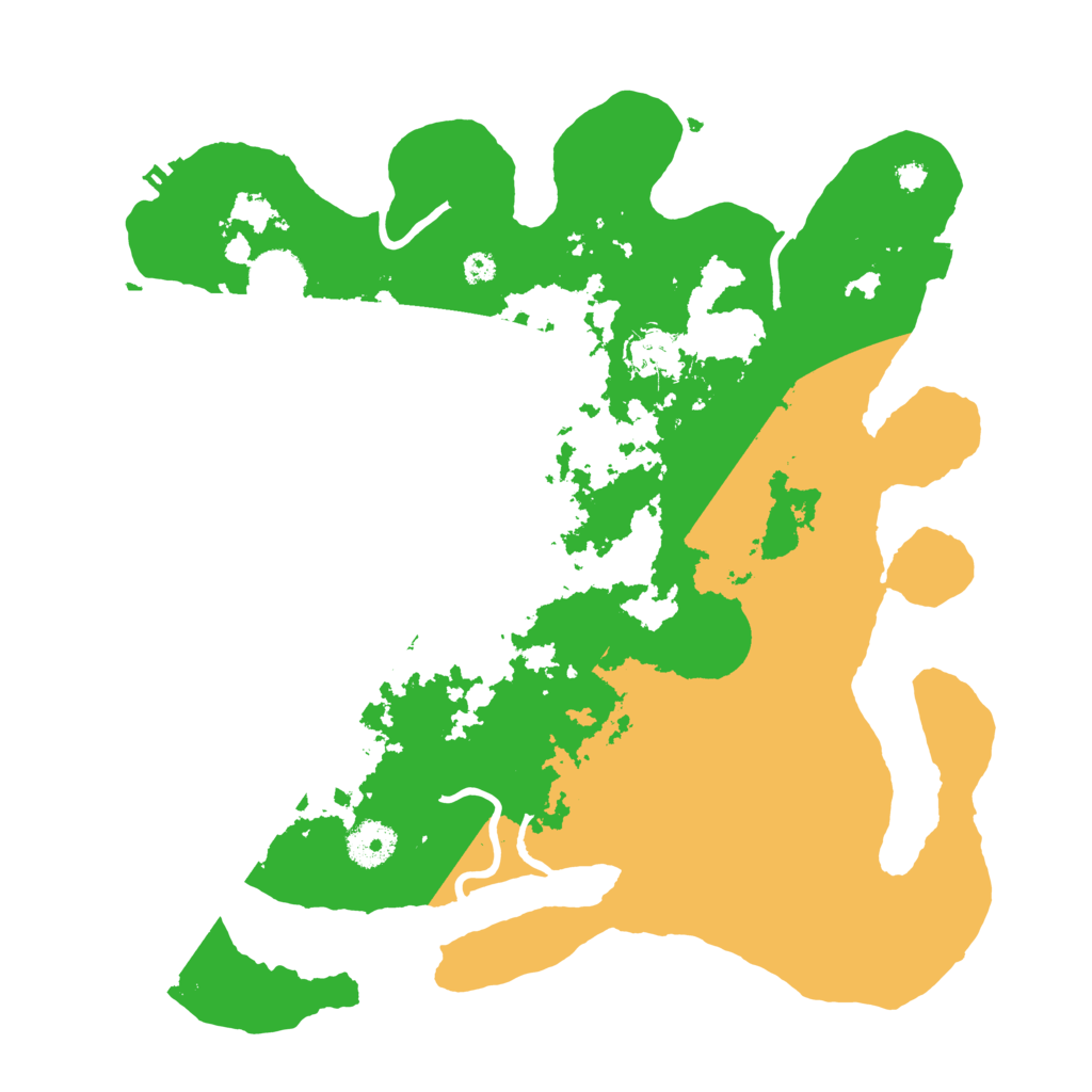 Biome Rust Map: Procedural Map, Size: 3500, Seed: 446549226