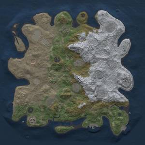 Thumbnail Rust Map: Procedural Map, Size: 3750, Seed: 285151, 19 Monuments