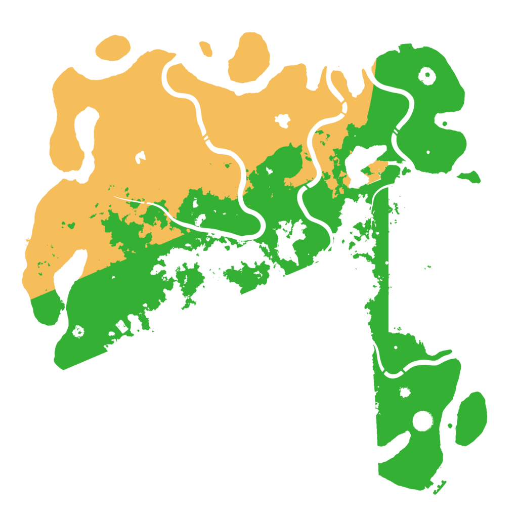 Biome Rust Map: Procedural Map, Size: 4500, Seed: 75463