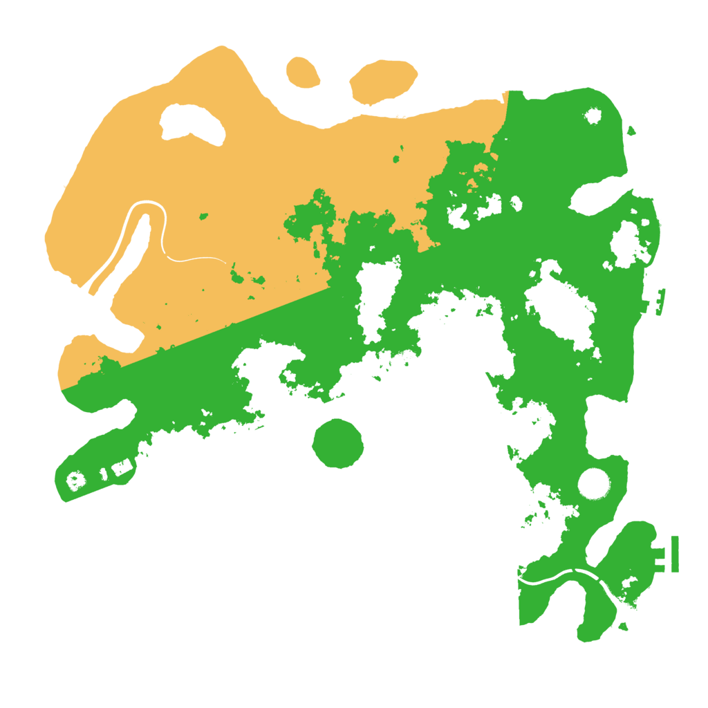 Biome Rust Map: Procedural Map, Size: 3950, Seed: 44539161