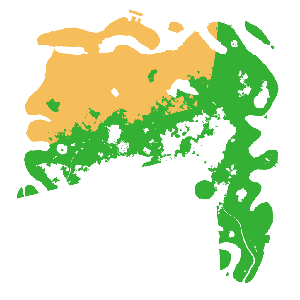 Biome Rust Map: Procedural Map, Size: 4250, Seed: 2047203969