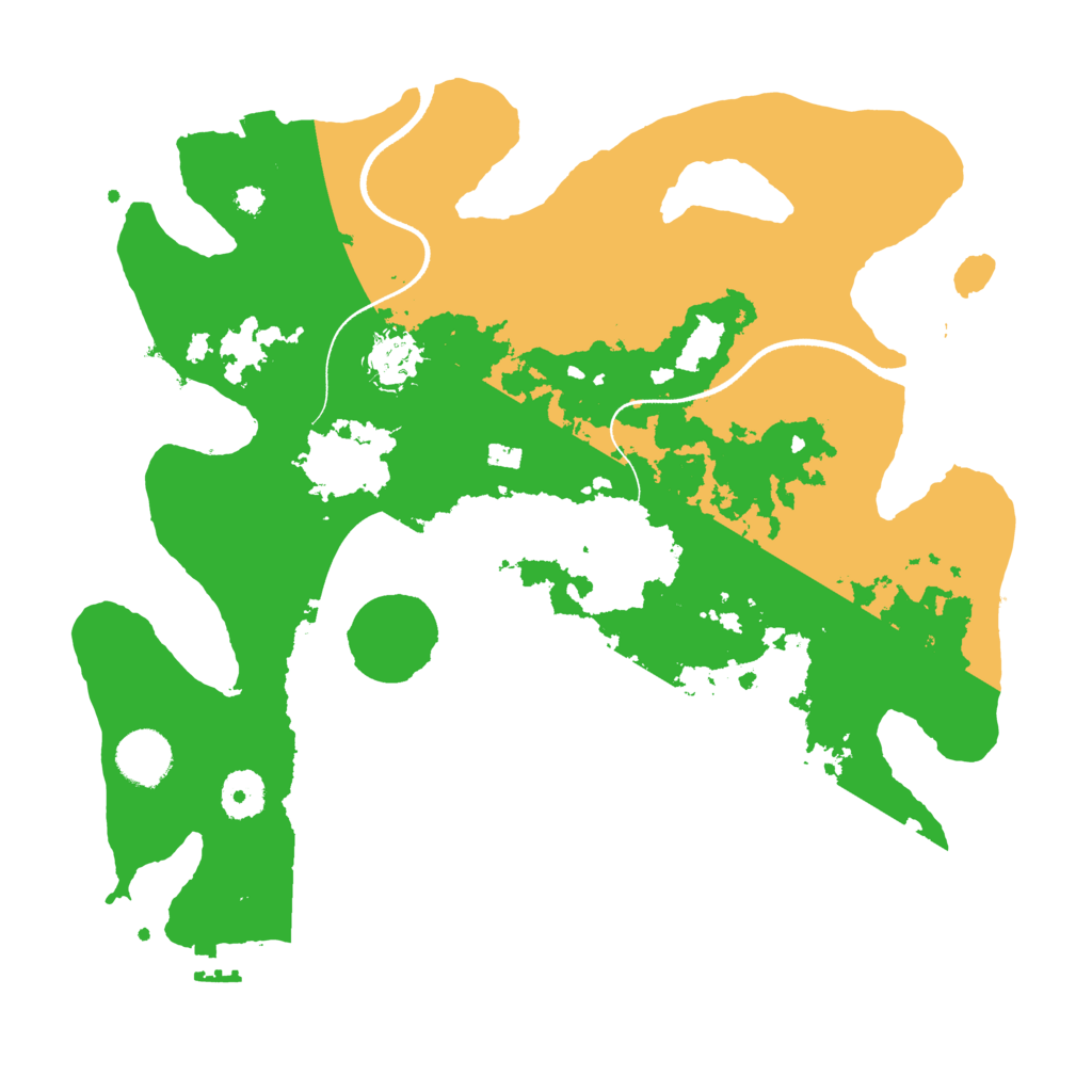 Biome Rust Map: Procedural Map, Size: 3500, Seed: 268890468