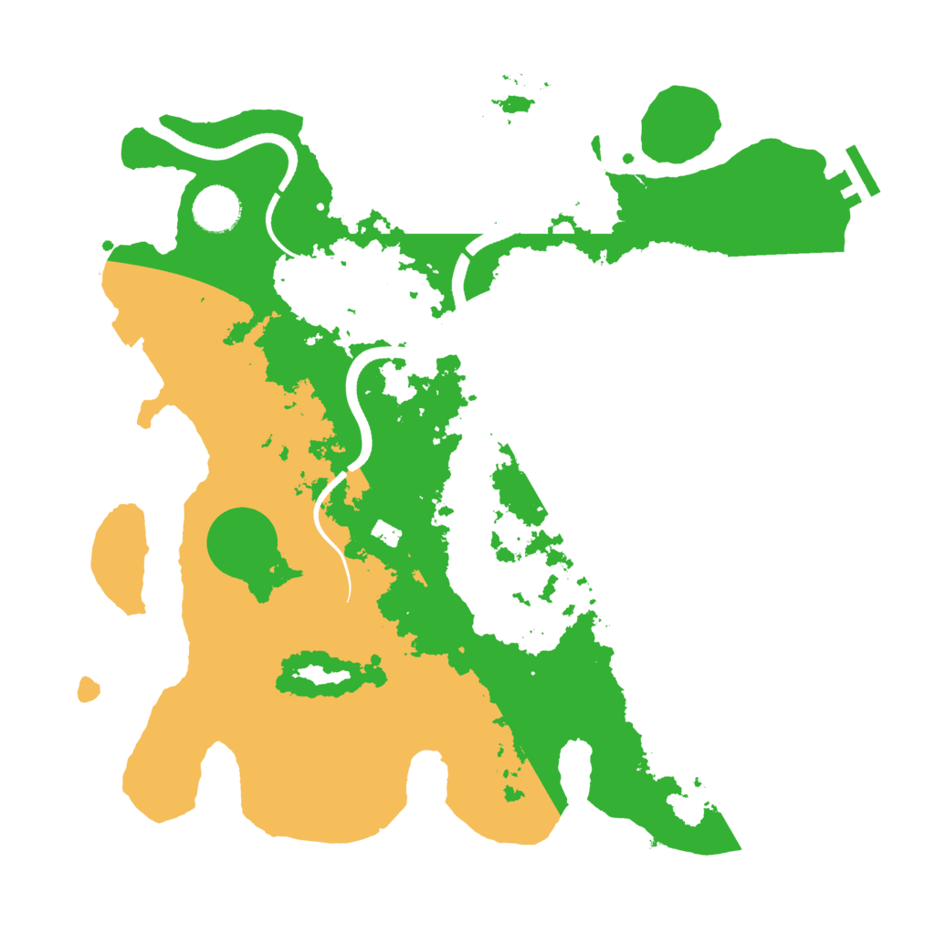 Biome Rust Map: Procedural Map, Size: 3500, Seed: 79662473