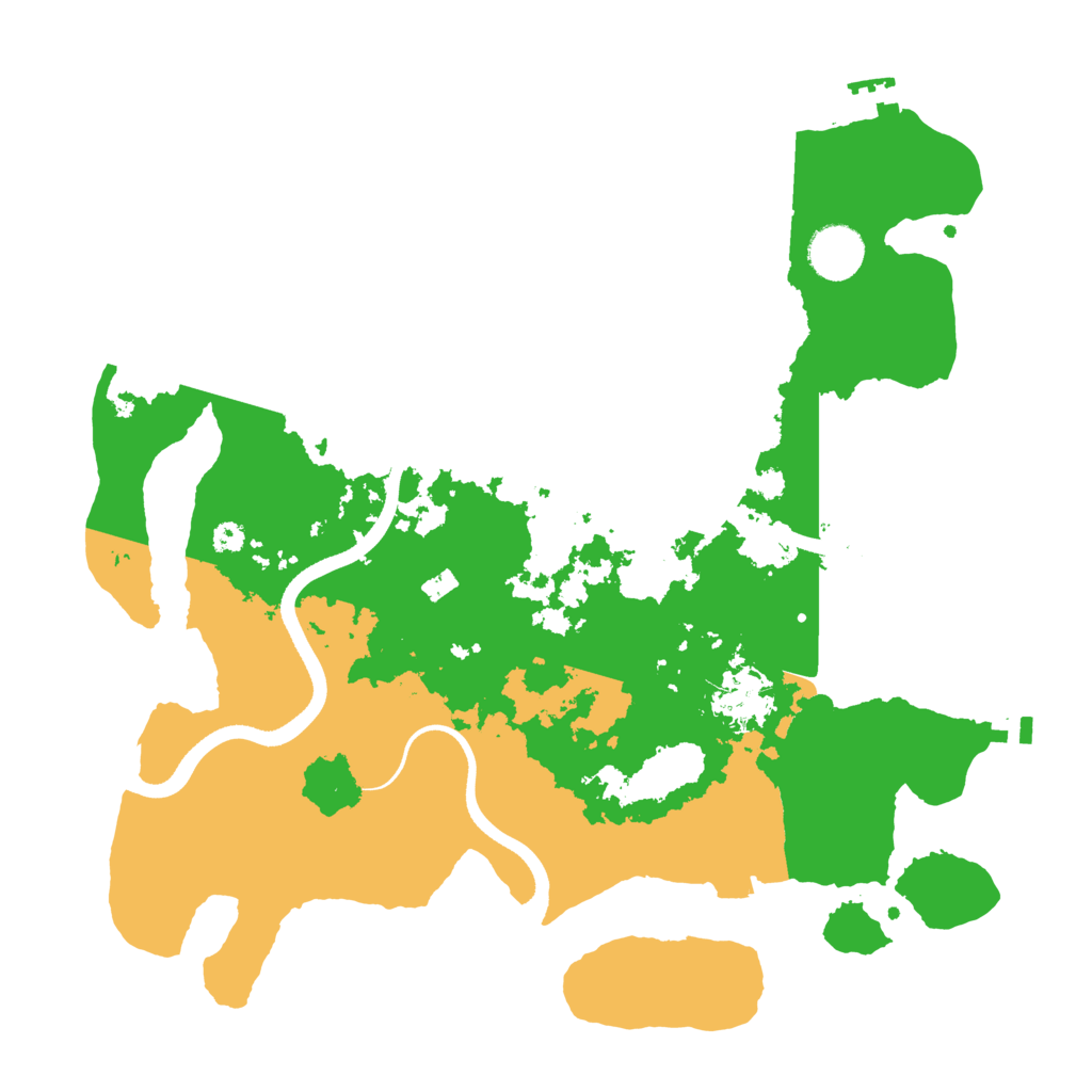 Biome Rust Map: Procedural Map, Size: 3500, Seed: 1851360794