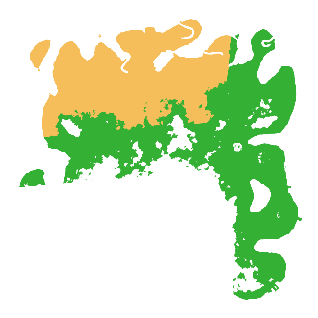 Biome Rust Map: Procedural Map, Size: 3700, Seed: 1995026876