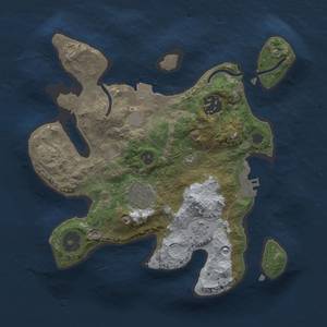 Thumbnail Rust Map: Procedural Map, Size: 2500, Seed: 787728808, 9 Monuments