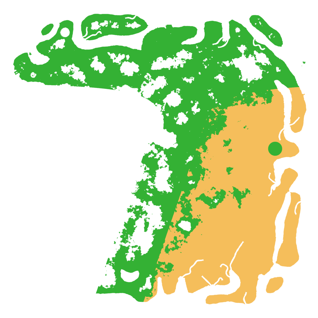 Biome Rust Map: Procedural Map, Size: 6000, Seed: 420666