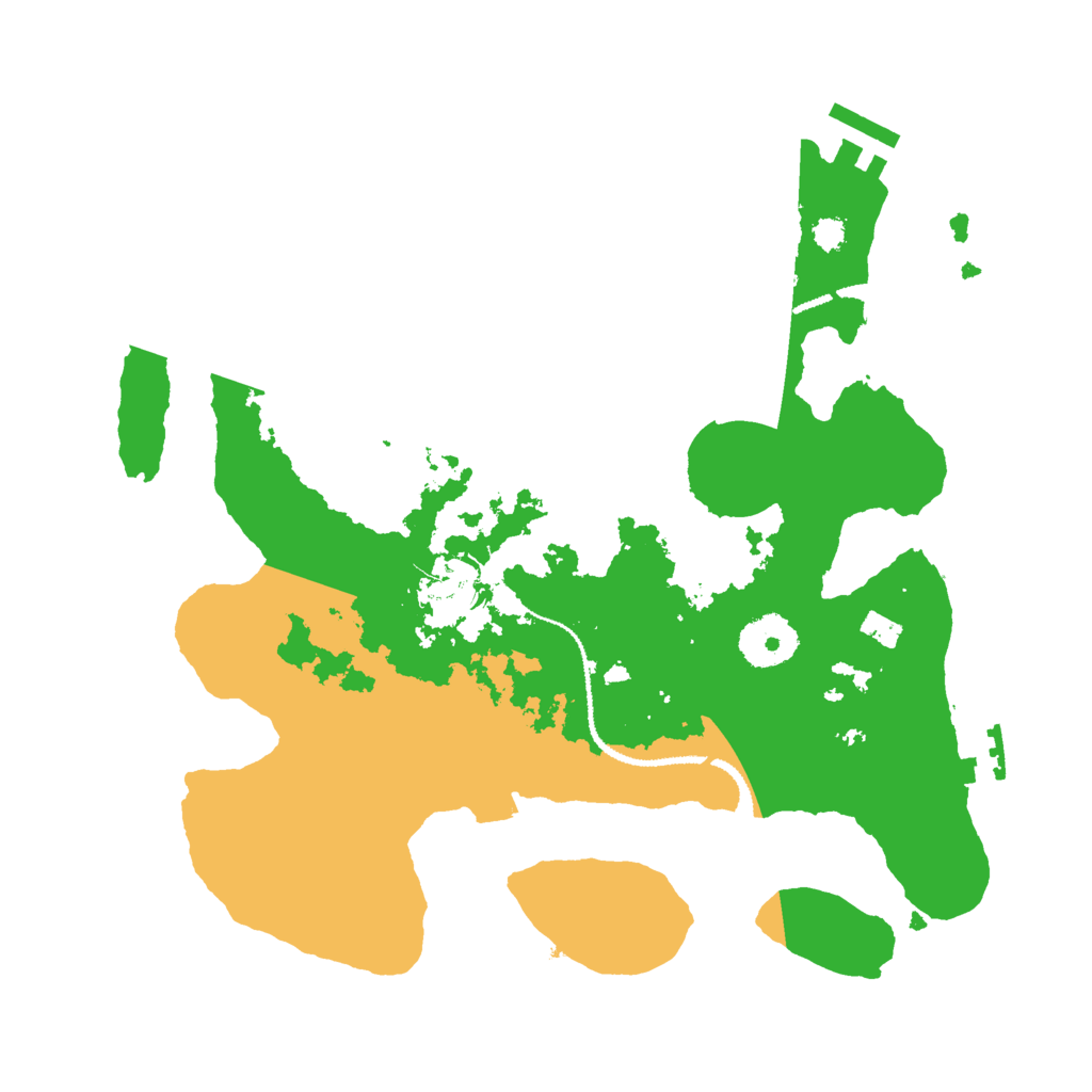 Biome Rust Map: Procedural Map, Size: 3000, Seed: 76965