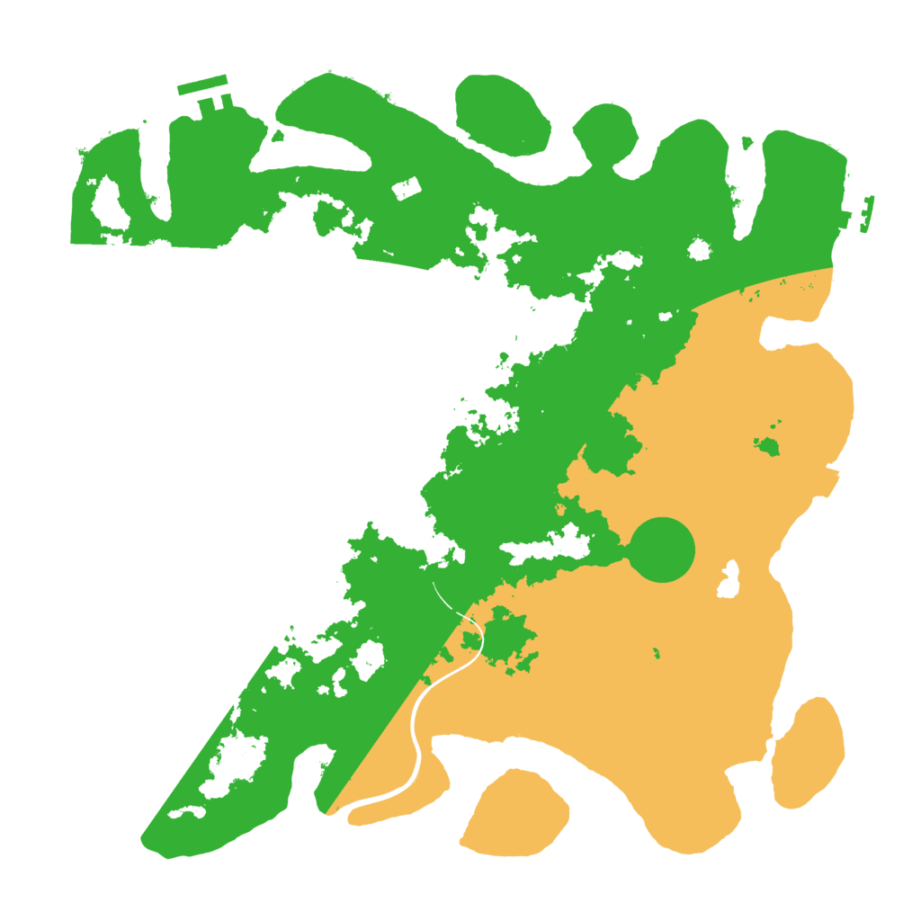 Biome Rust Map: Procedural Map, Size: 3700, Seed: 247801045