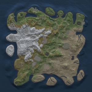 Thumbnail Rust Map: Procedural Map, Size: 3700, Seed: 247801045, 19 Monuments