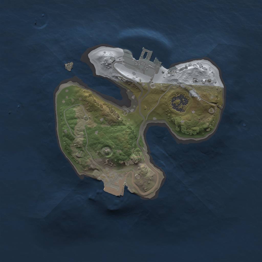 Rust Map: Procedural Map, Size: 1500, Seed: 1273410963, 4 Monuments