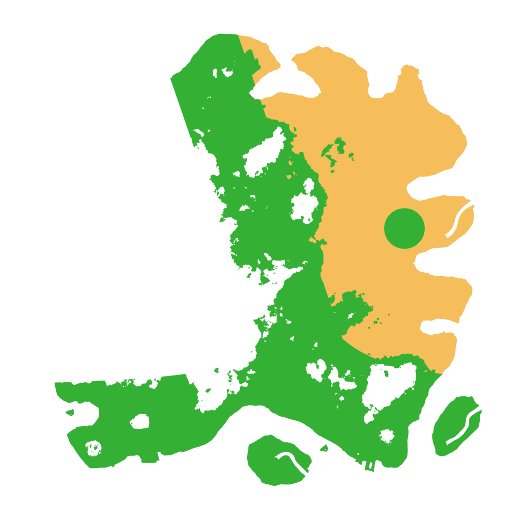 Biome Rust Map: Procedural Map, Size: 3400, Seed: 12490940