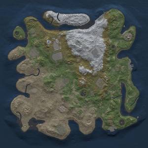Thumbnail Rust Map: Procedural Map, Size: 3800, Seed: 85521788, 19 Monuments