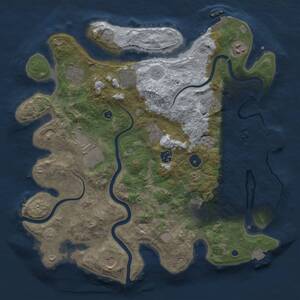 Thumbnail Rust Map: Procedural Map, Size: 3800, Seed: 85521788, 16 Monuments