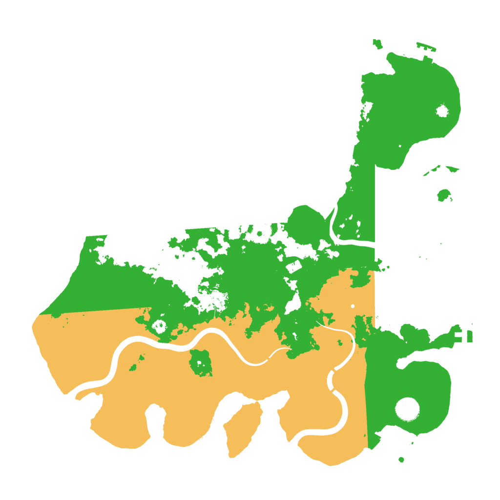 Biome Rust Map: Procedural Map, Size: 3700, Seed: 1079876346