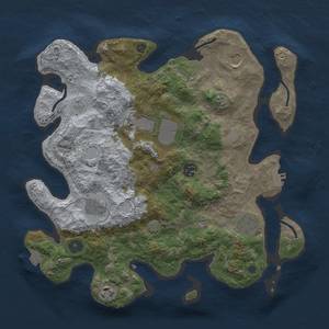 Thumbnail Rust Map: Procedural Map, Size: 3500, Seed: 350564157, 14 Monuments