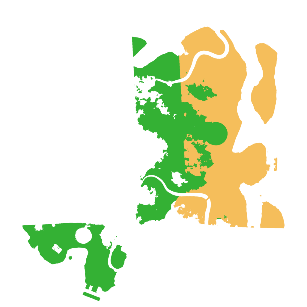 Biome Rust Map: Procedural Map, Size: 3500, Seed: 350564157