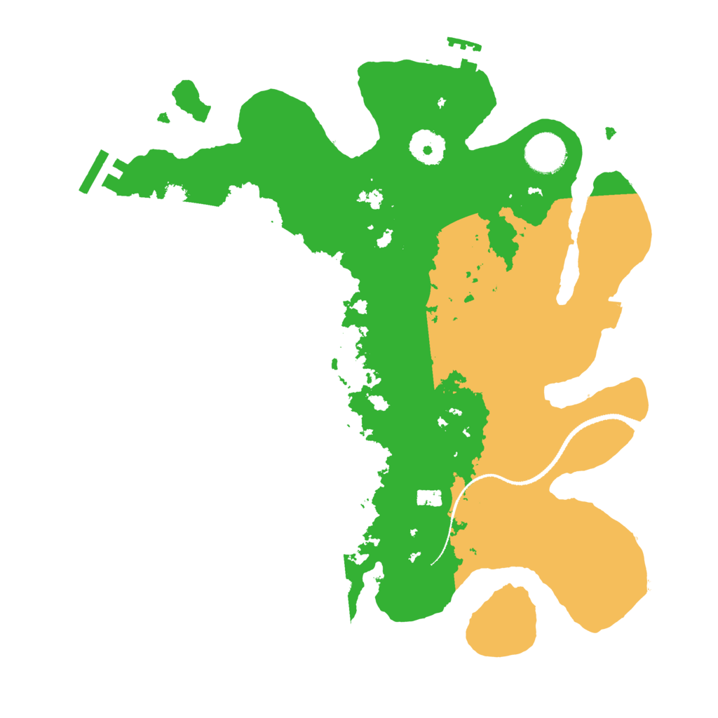 Biome Rust Map: Procedural Map, Size: 3100, Seed: 42736358