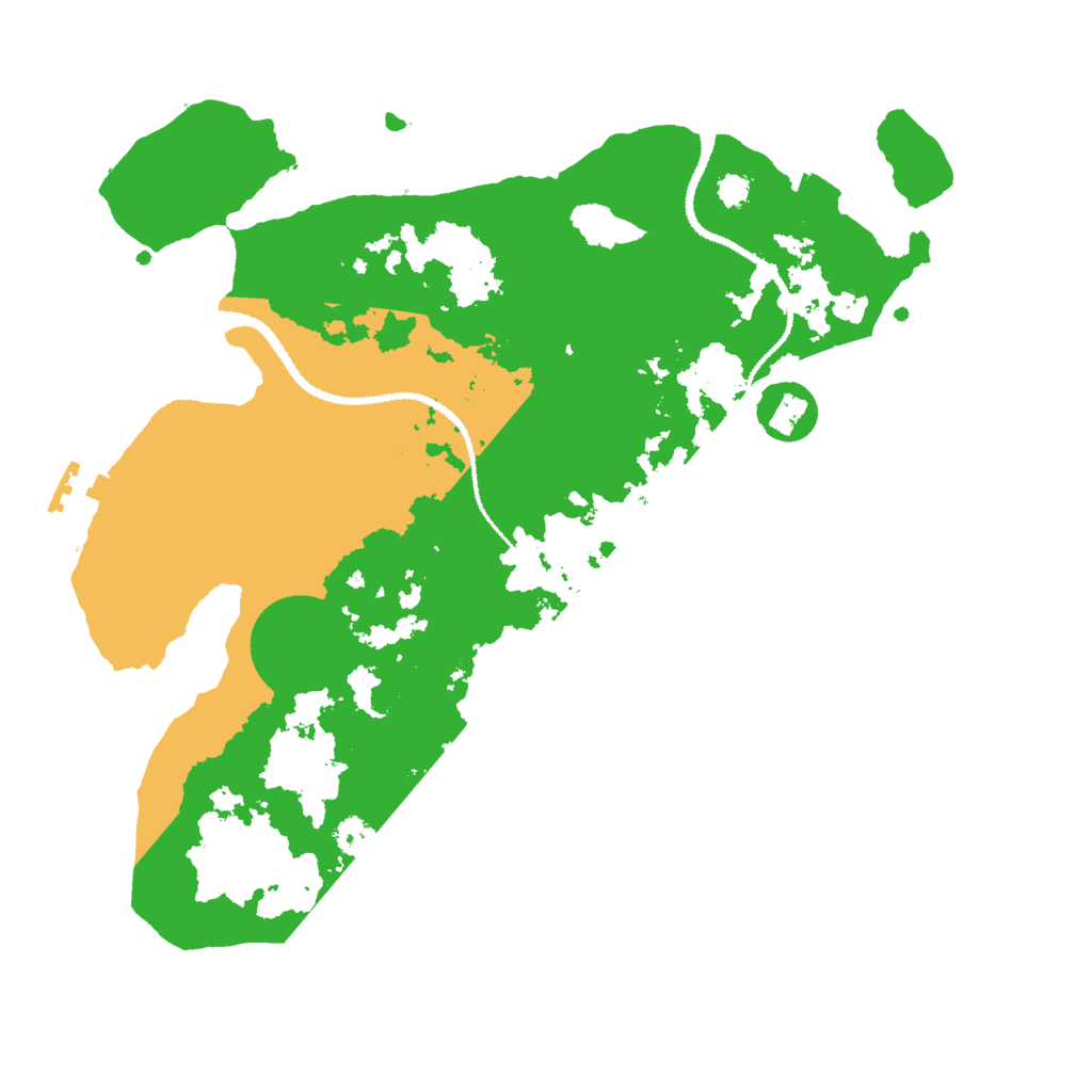 Biome Rust Map: Procedural Map, Size: 3000, Seed: 579283939