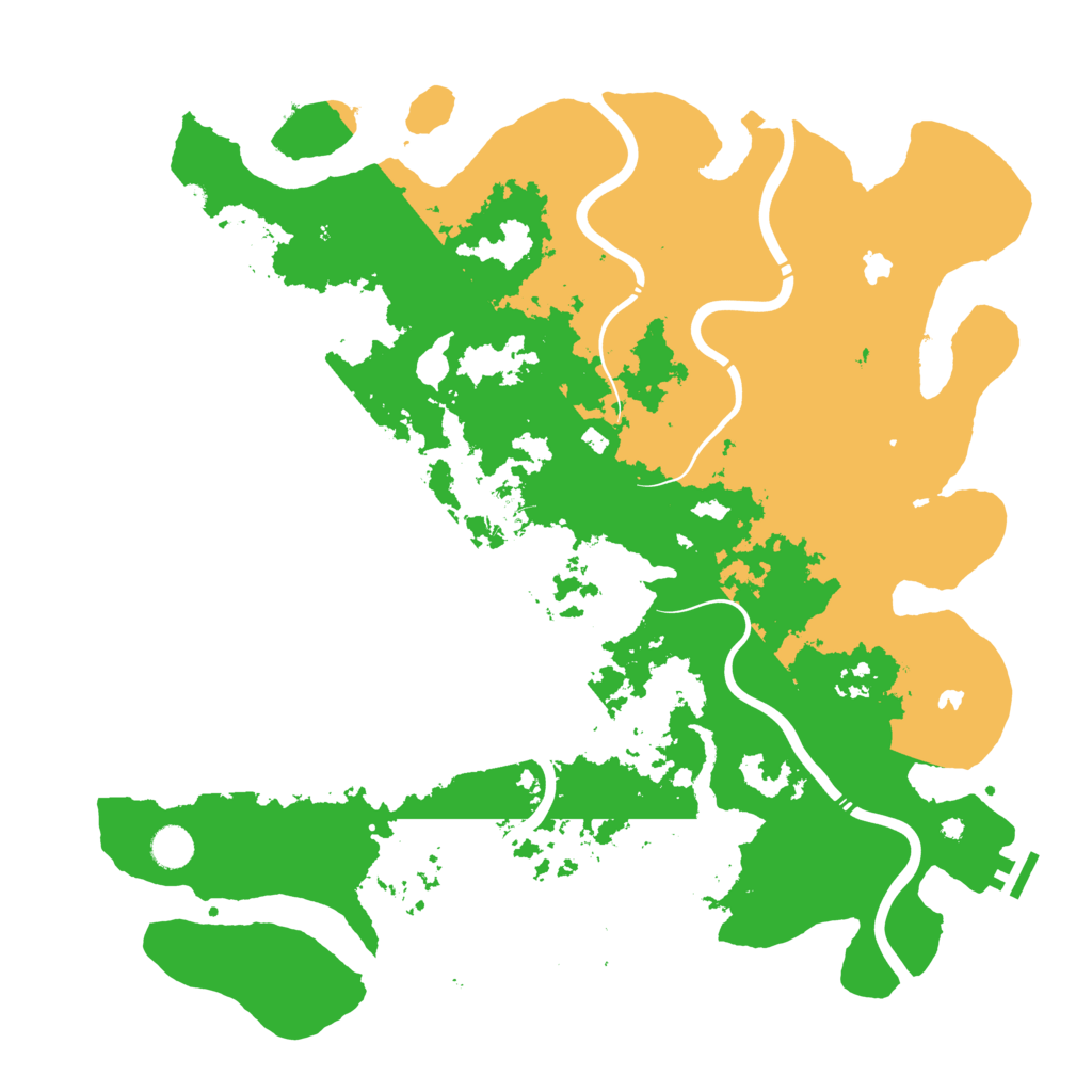 Biome Rust Map: Procedural Map, Size: 4500, Seed: 98124