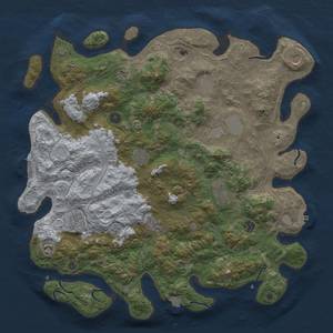 Thumbnail Rust Map: Procedural Map, Size: 4500, Seed: 98124, 19 Monuments