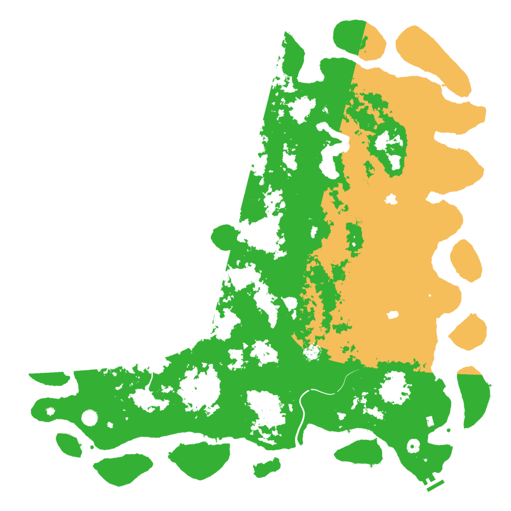 Biome Rust Map: Procedural Map, Size: 5500, Seed: 703678997