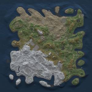 Thumbnail Rust Map: Procedural Map, Size: 4100, Seed: 42582, 18 Monuments