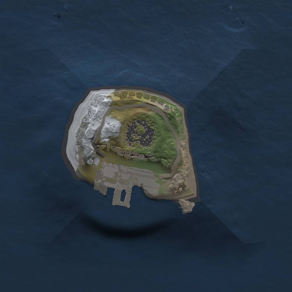 Rust Map: Procedural Map, Size: 1000, Seed: 23523523, 4 Monuments