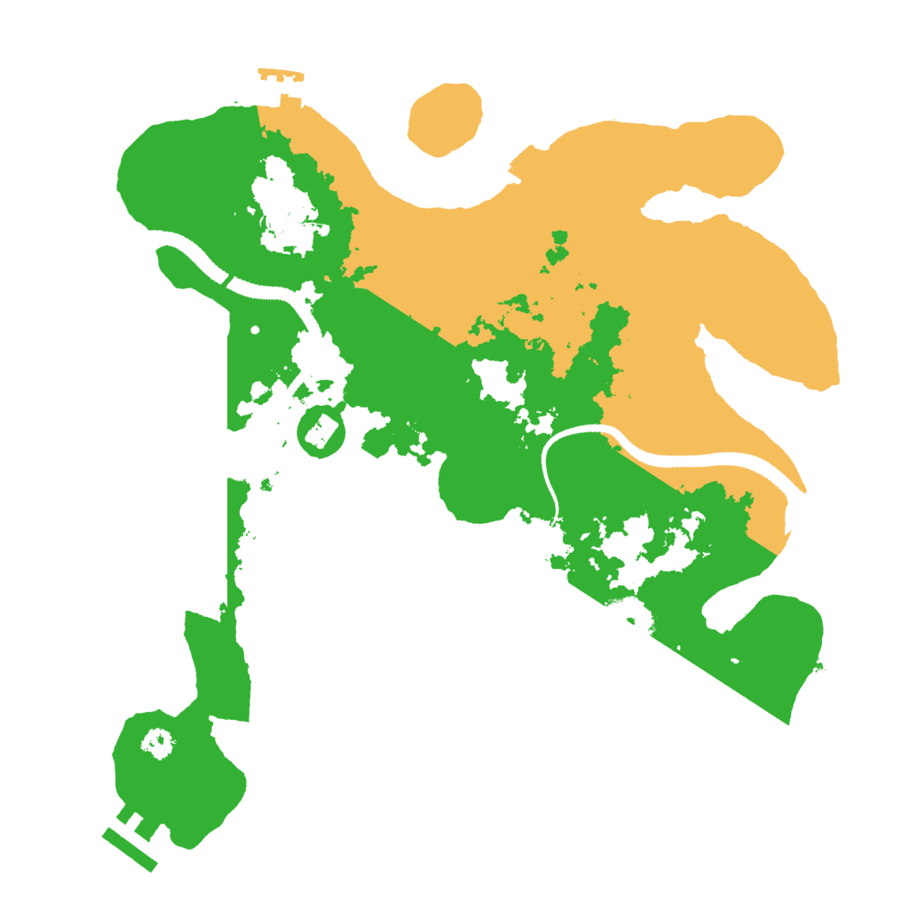 Biome Rust Map: Procedural Map, Size: 3000, Seed: 85499013