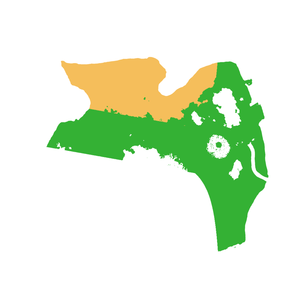 Biome Rust Map: Procedural Map, Size: 2000, Seed: 45978