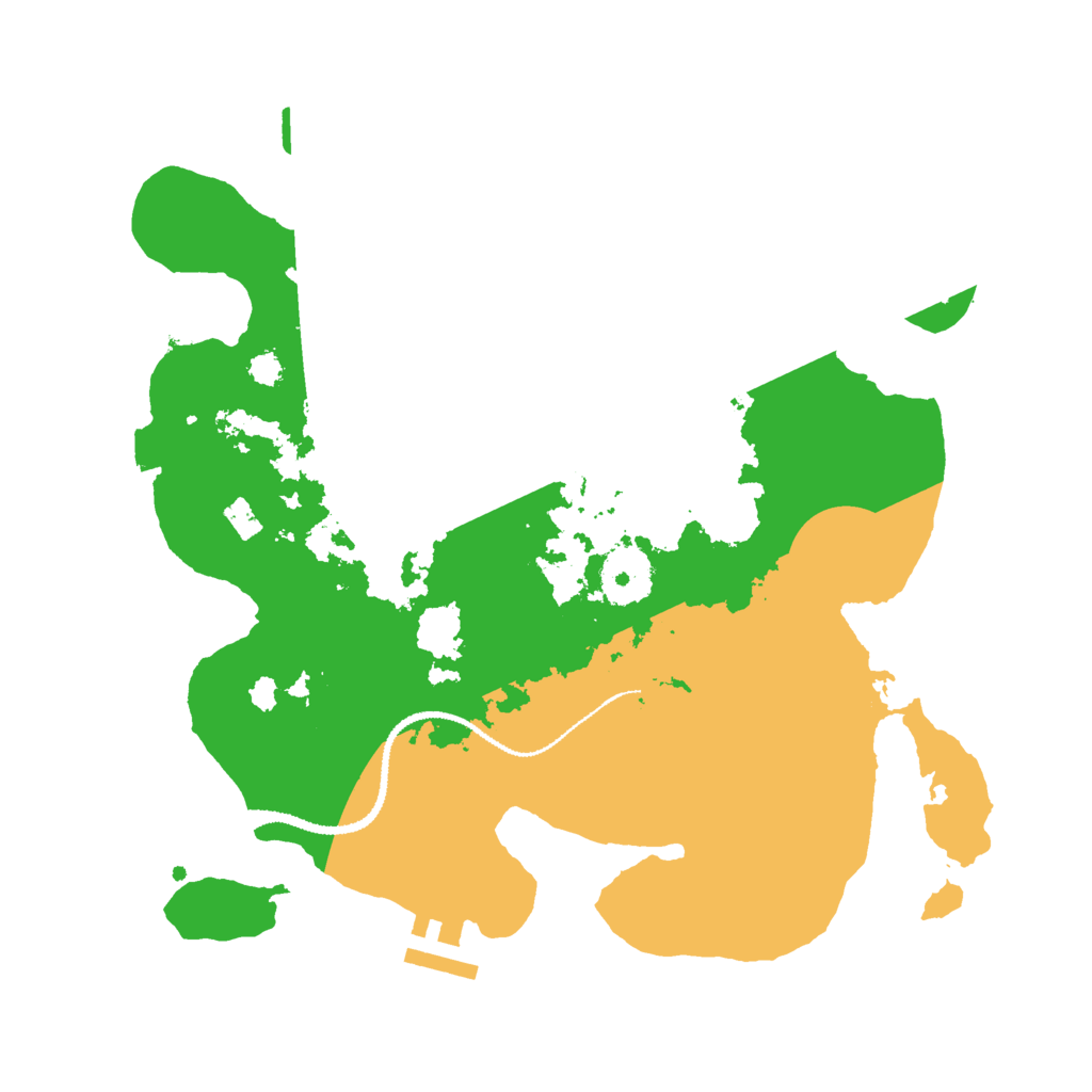 Biome Rust Map: Procedural Map, Size: 3000, Seed: 1501966692