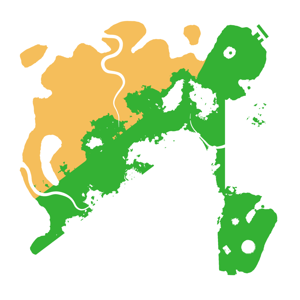 Biome Rust Map: Procedural Map, Size: 3850, Seed: 27059966